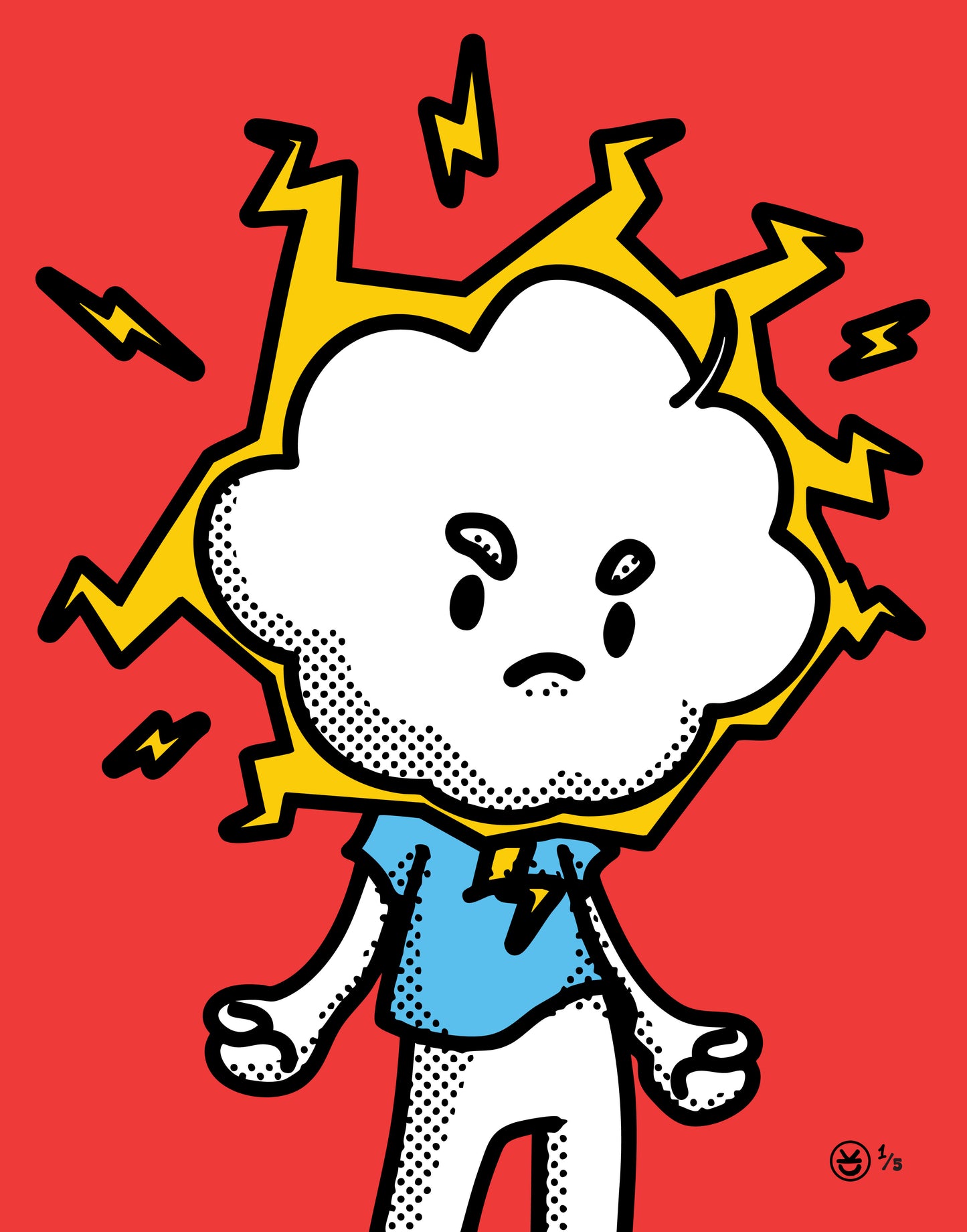 Framed Art - Angry CLOUD