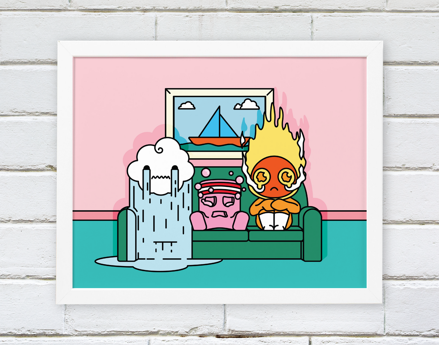 Framed Print - Movie Night