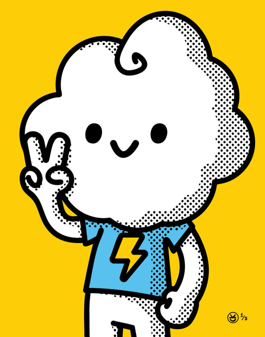 Framed Art - Happy CLOUD