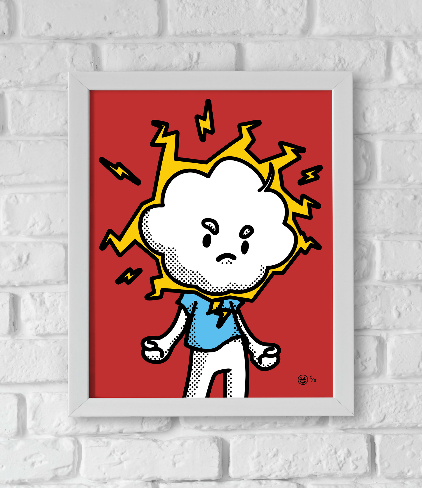 Framed Art - Angry CLOUD