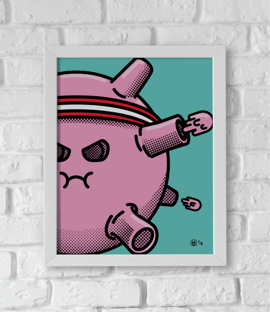 Framed Art - GUMBALL (WAR) MACHINE