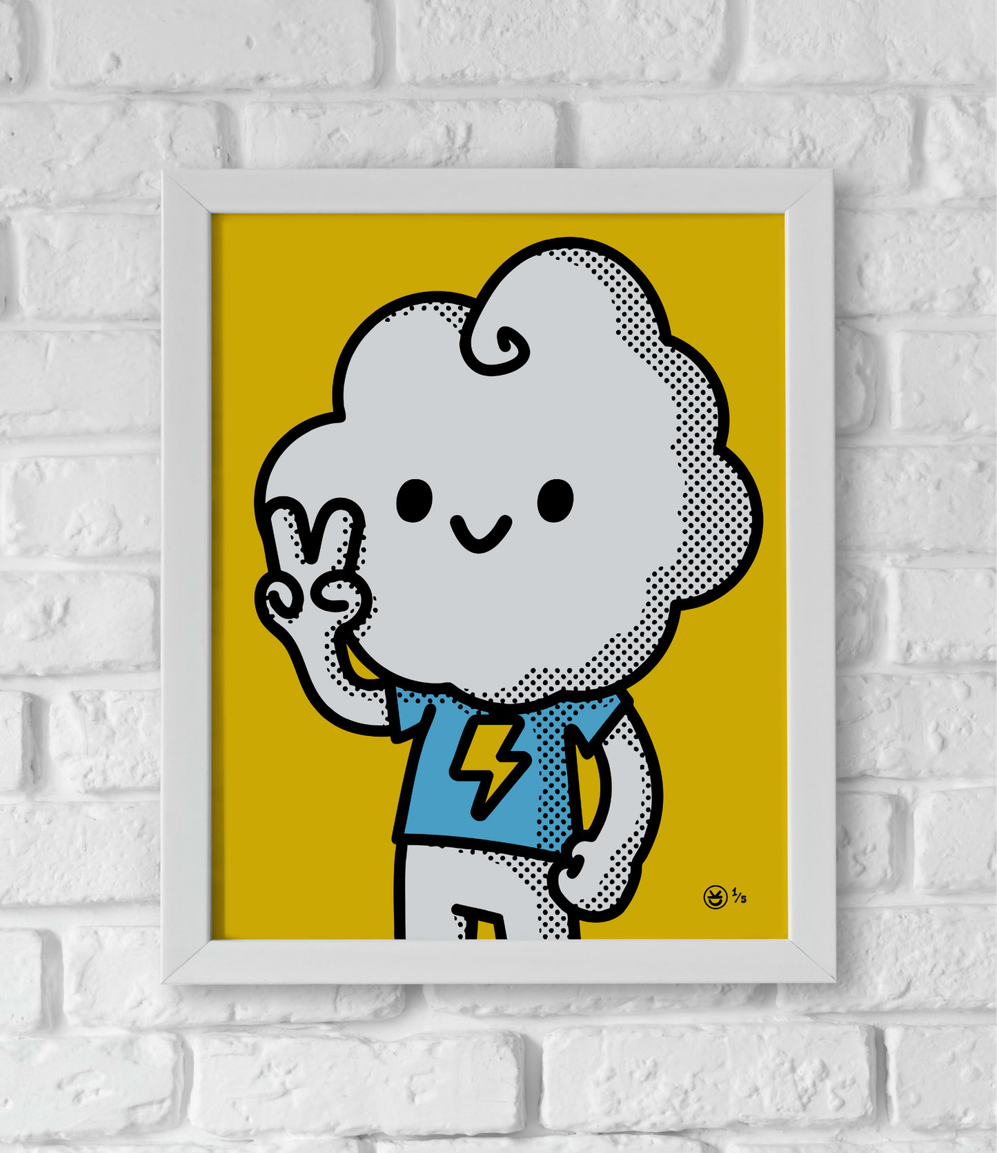 Framed Art - Happy CLOUD