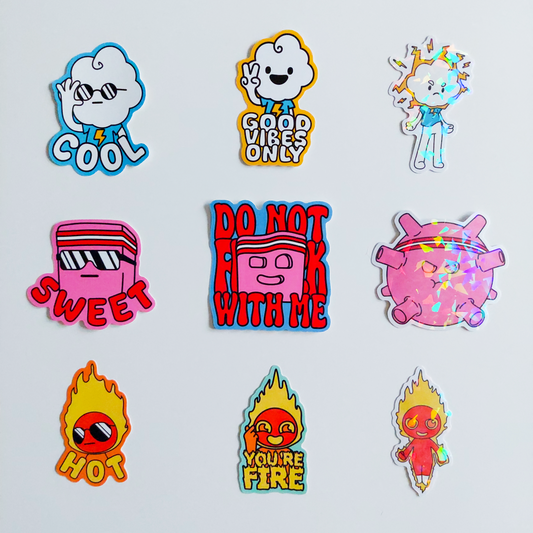 Sticker Pack - Set of 9