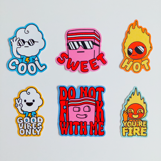 Sticker Pack – Set of 6