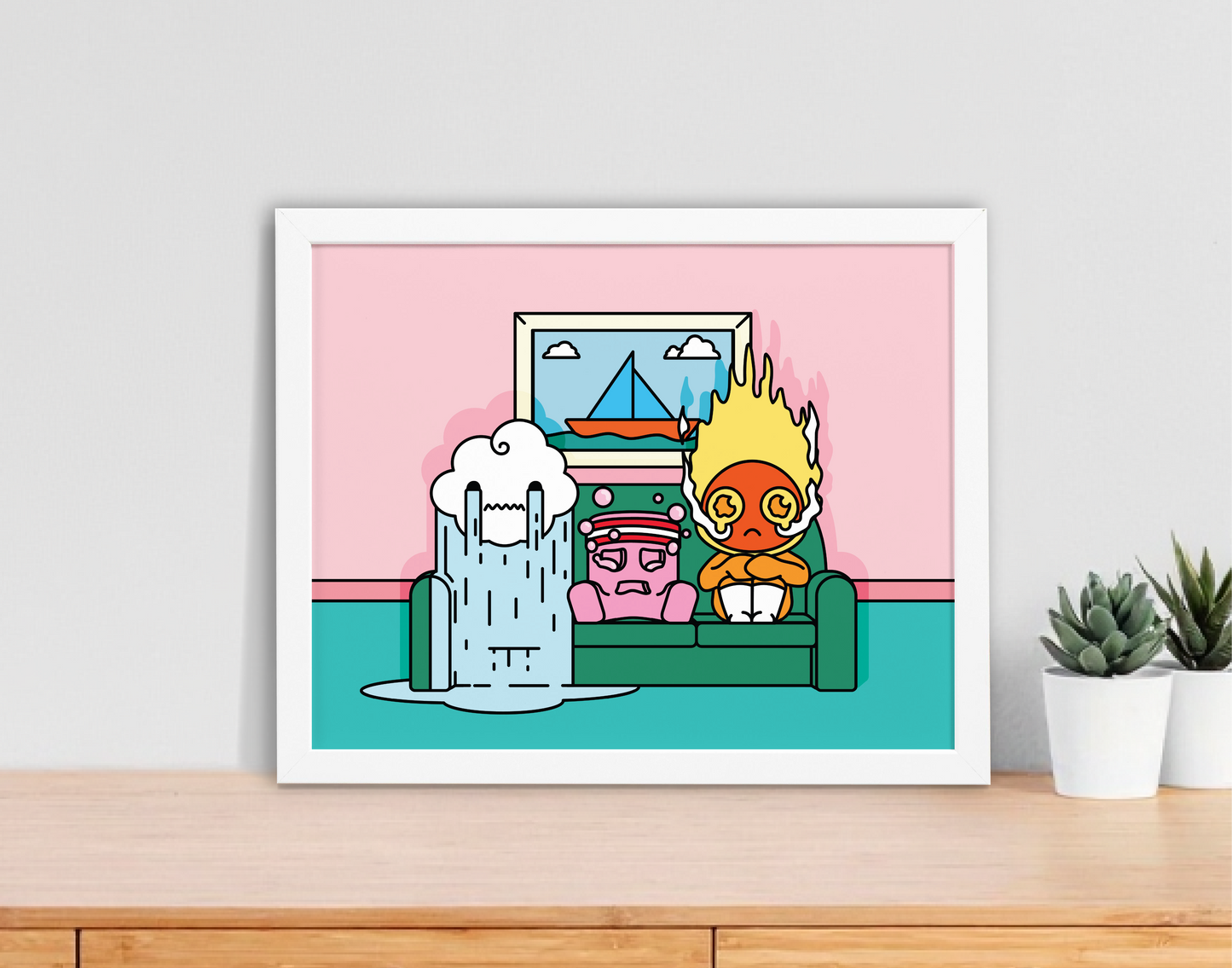 Framed Print - Movie Night